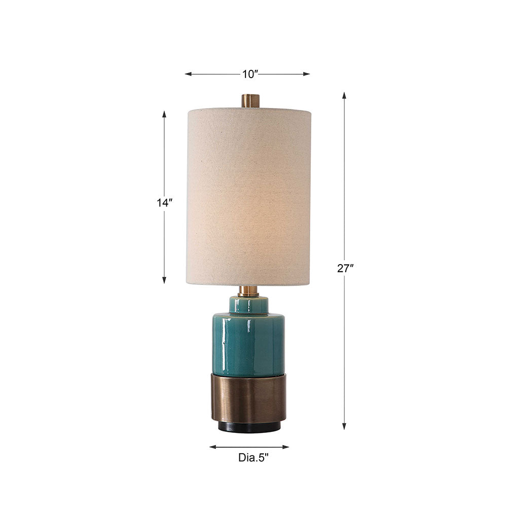 Rema Table Lamp Antique Turquoise - 29685-1