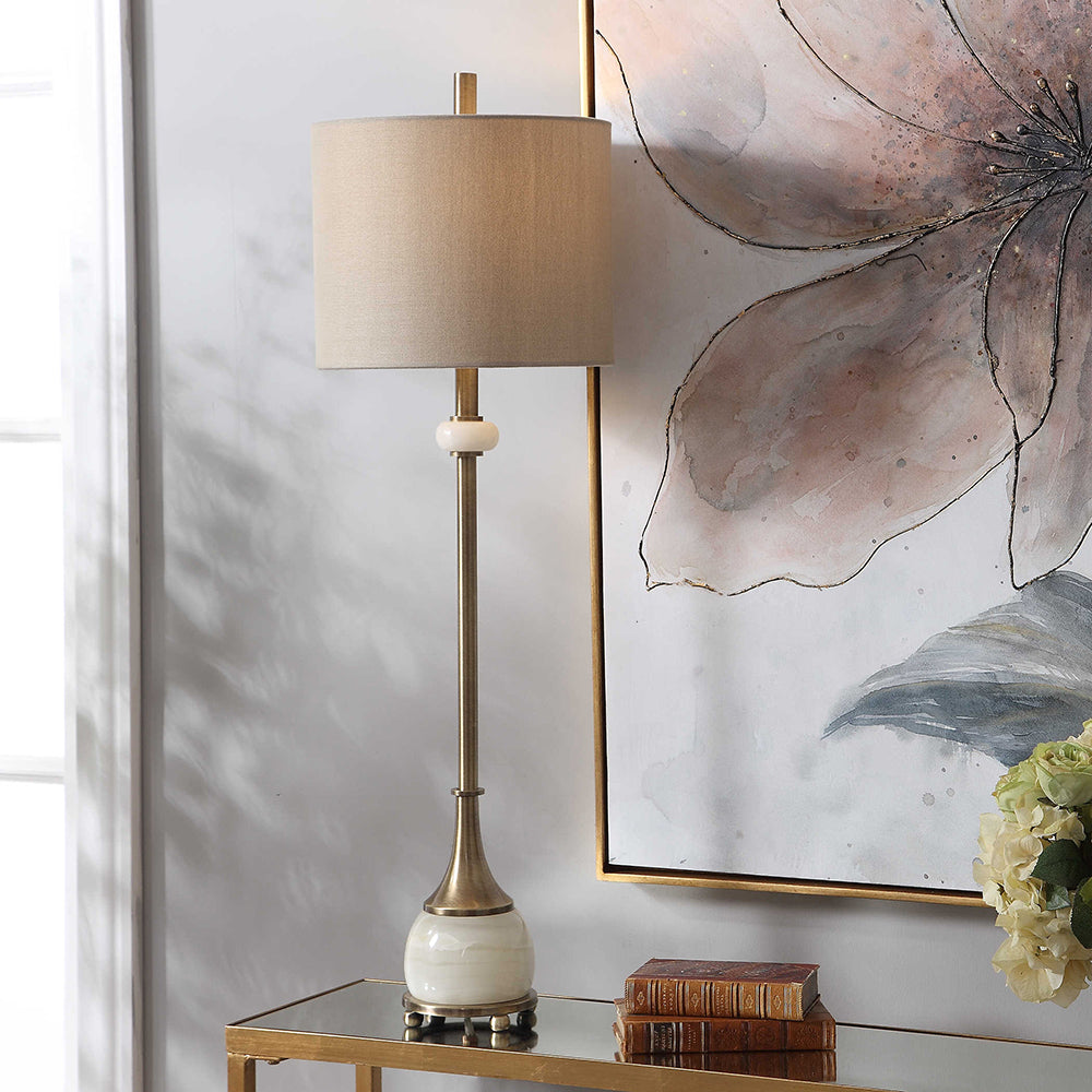 Natania Buffet Lamp Antique Brass - 29687-1