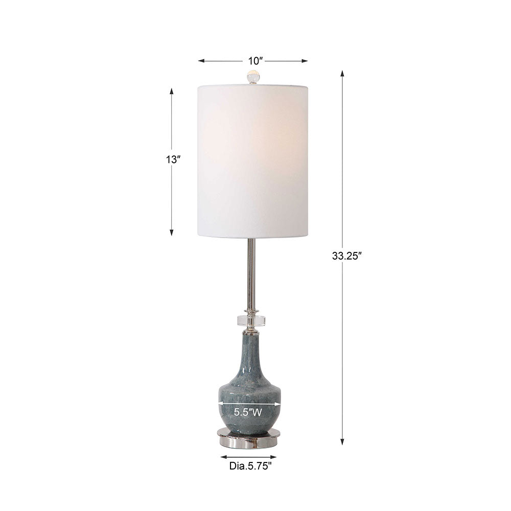 Piers Buffet Lamp Mottled Blue - 29698-1