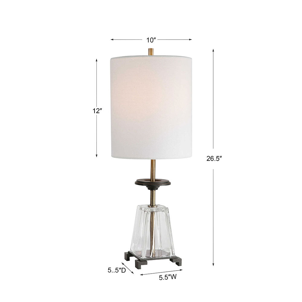 Hancock Accent Lamp Rust Black - 29735-1