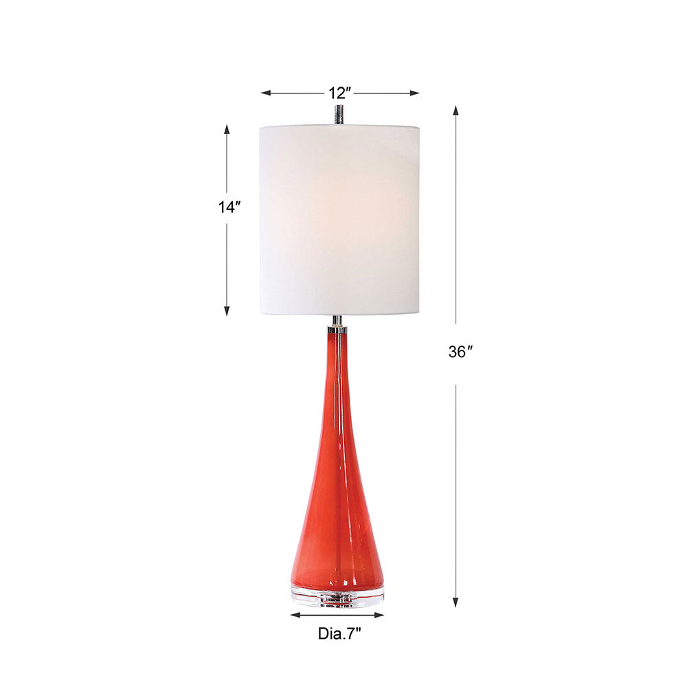 Ariel Buffet Table Lamp Coral - 29739-1
