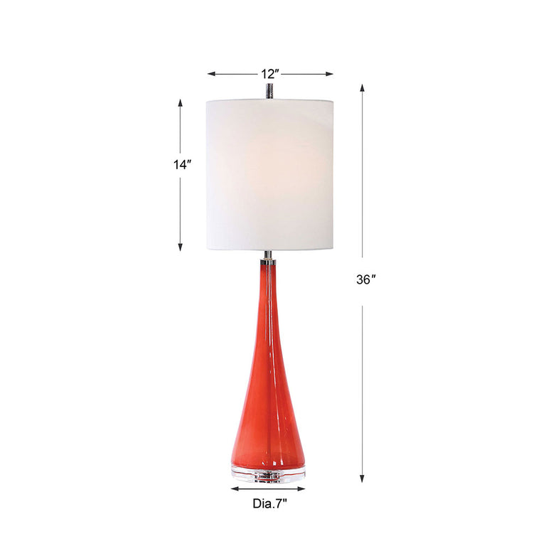 Ariel Buffet Table Lamp Coral - 29739-1