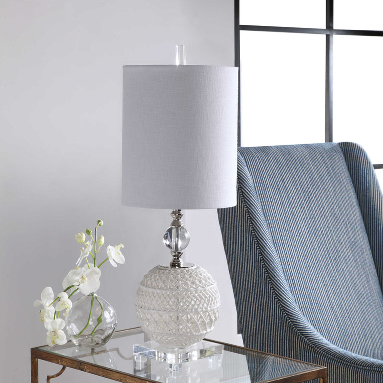 Mazarine Buffet Table Lamp White - 29741-1