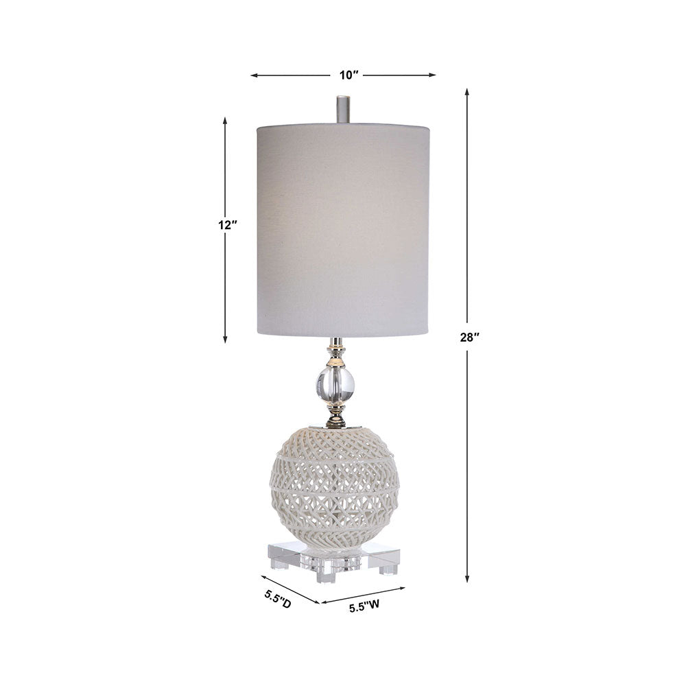 Mazarine Buffet Table Lamp White - 29741-1