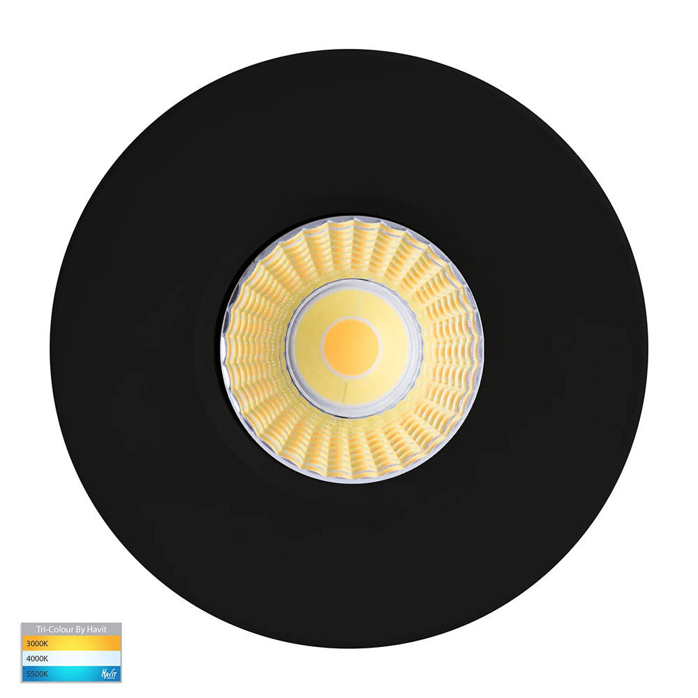 Prime 12W CCT 240V LED Downlight Black - HV5511T-BLK