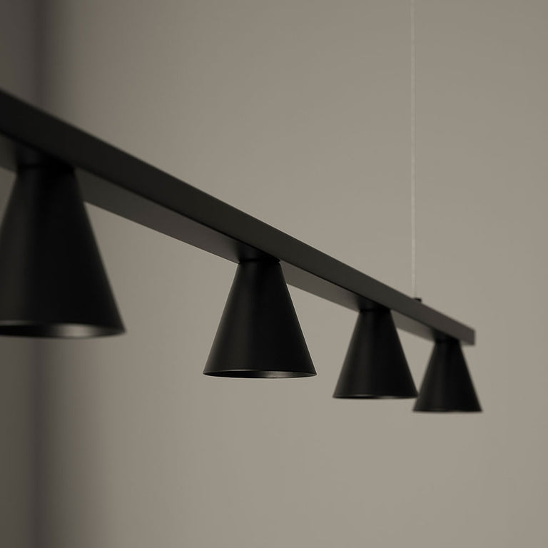Lyb 5 Light LED Pendant Matt Black - ARO.C1274/NEG