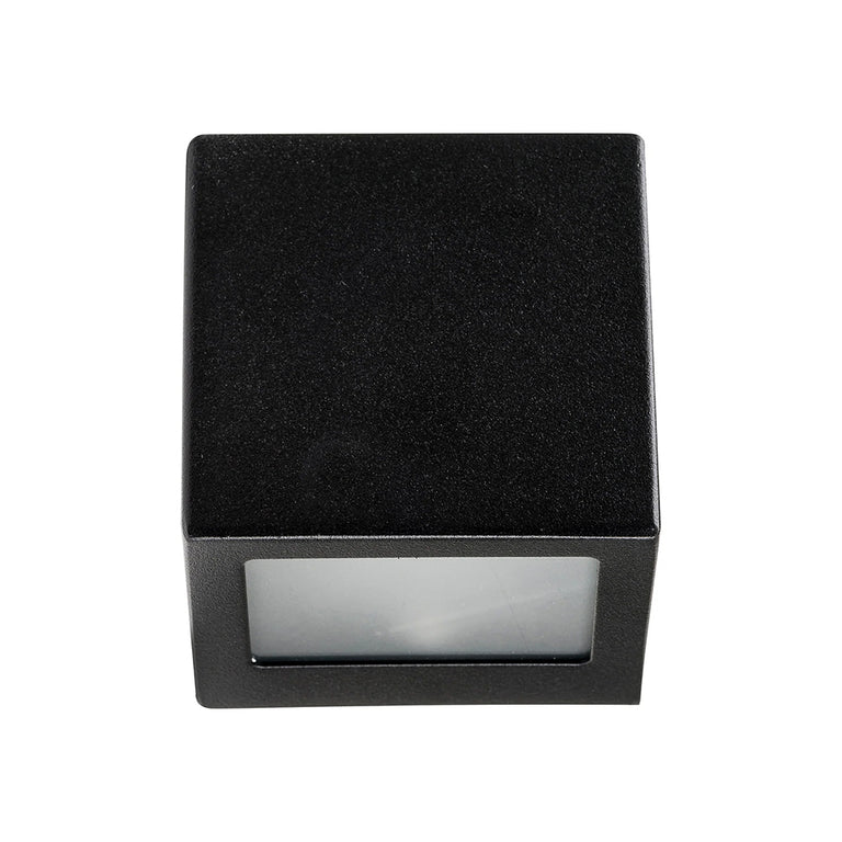 Taper 1.5W 12V DC G4 LED Cool White Mini Step Light Matt Black - HV3608C-BLK