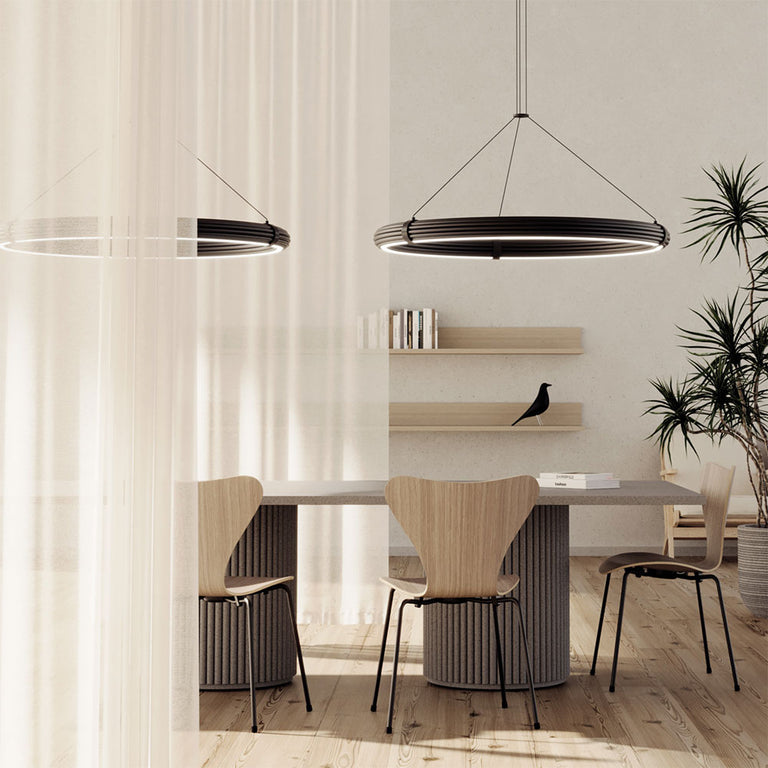 Elli LED Large Pendant Matt Black - ARO.C1311/L/NEG