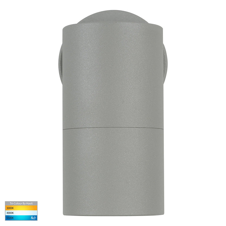 Tivah 5W CCT 240V GU10 LED Fixed Wall Light Silver - HV1147GU10T