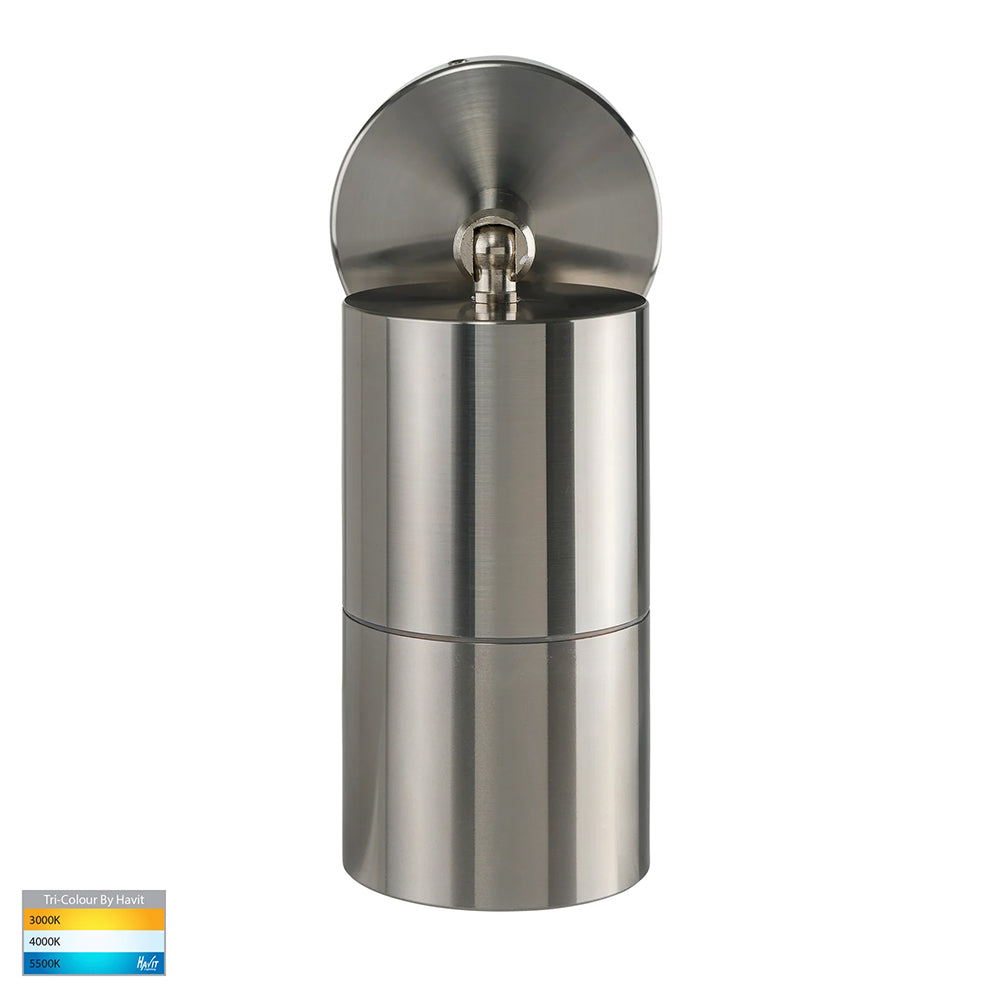 Tivah 5W CCT 240V GU10 LED Adjustable Wall Light Titanium Aluminium - HV1287GU10T