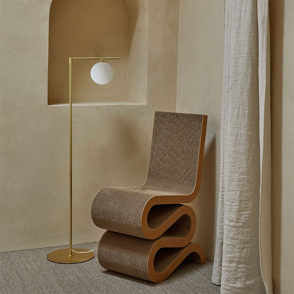 Endo LED Floor Lamp Matt Brass - ARO.P1156/ORO