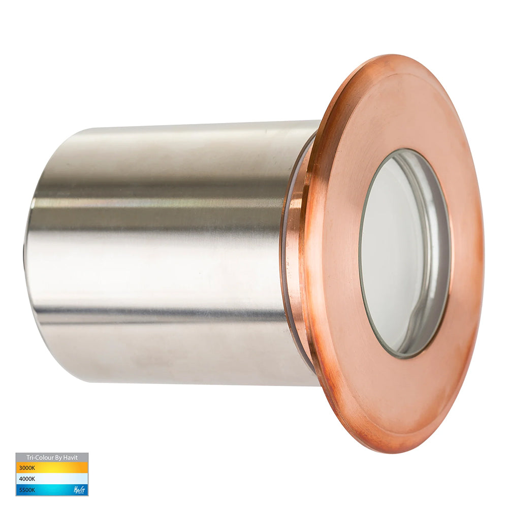 Ollo 5W CCT 12V DC MR16 LED Step or Inground Light Copper - HV19022T-CP