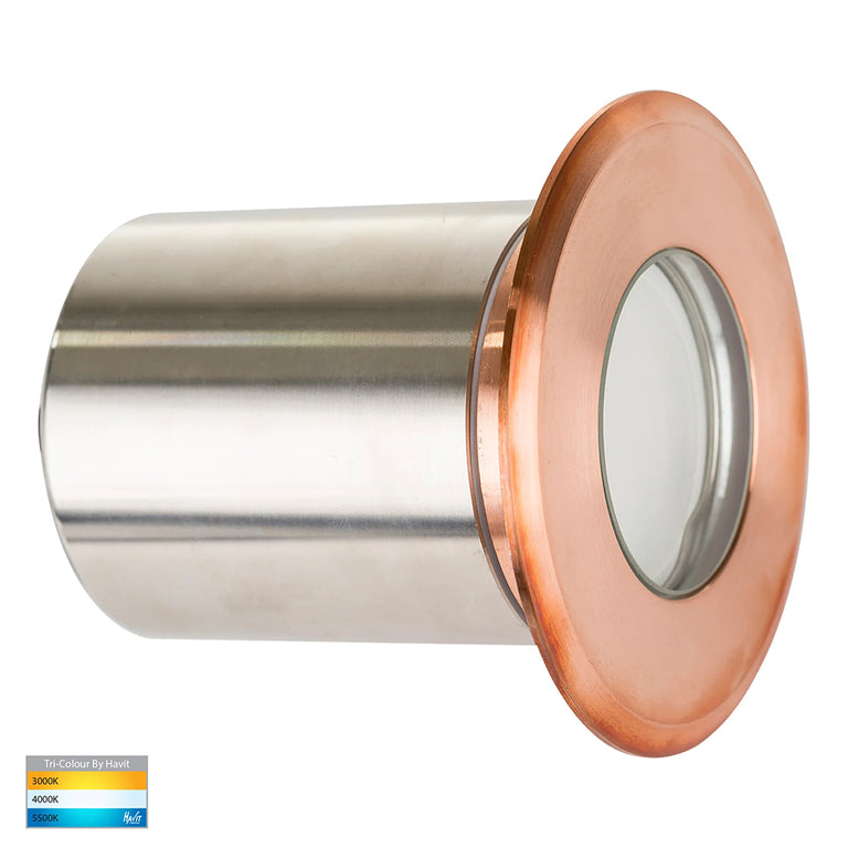Ollo 5W CCT 12V DC MR16 LED Step or Inground Light Copper - HV19022T-CP