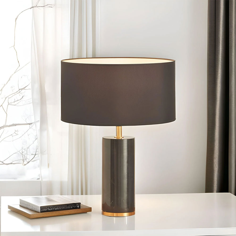 Cand Table Lamp Aged Gold / Black - ARO.S1107/ORO-NEG+801021/35