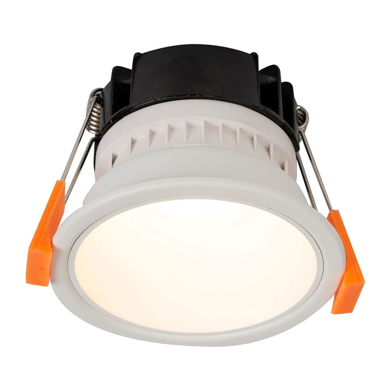 Gleam 9W 240V LED 82mm Downlight White & White / Warm - HV5529D2W-WW