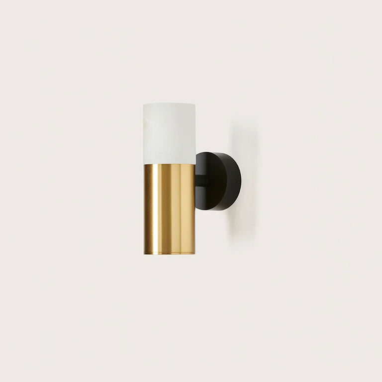 Lind LED Wall Light Matt Black / Matt Brass - ARO.A1220