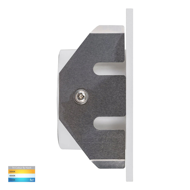 Reces 2.5W CCT 12V DC LED Square Step Light White - HV3215T-WHT-12V