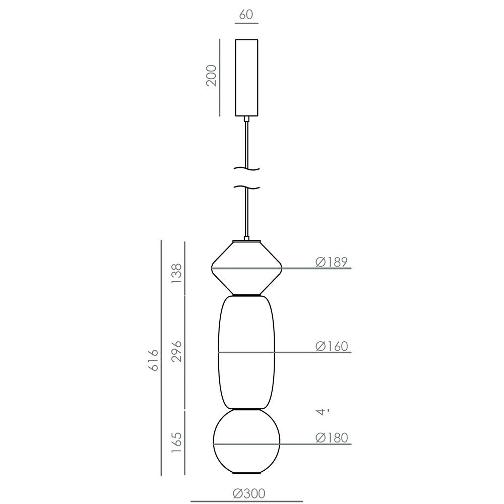 Papi LED Pendant White