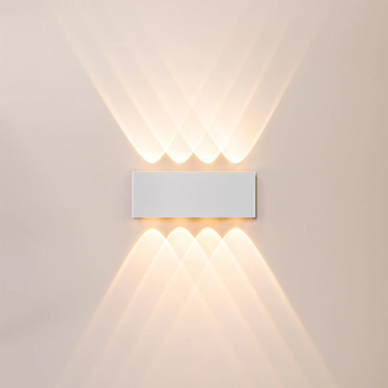Maro 8  x 1W CCT 12V DC LED Up & Down Wall Pillar Light White - HV3697T-WHT-12V