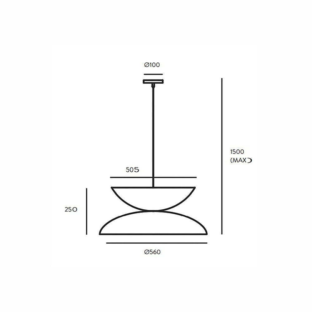 Yoyo LED Pendant Matt Black / Matt White - ARO.C1222