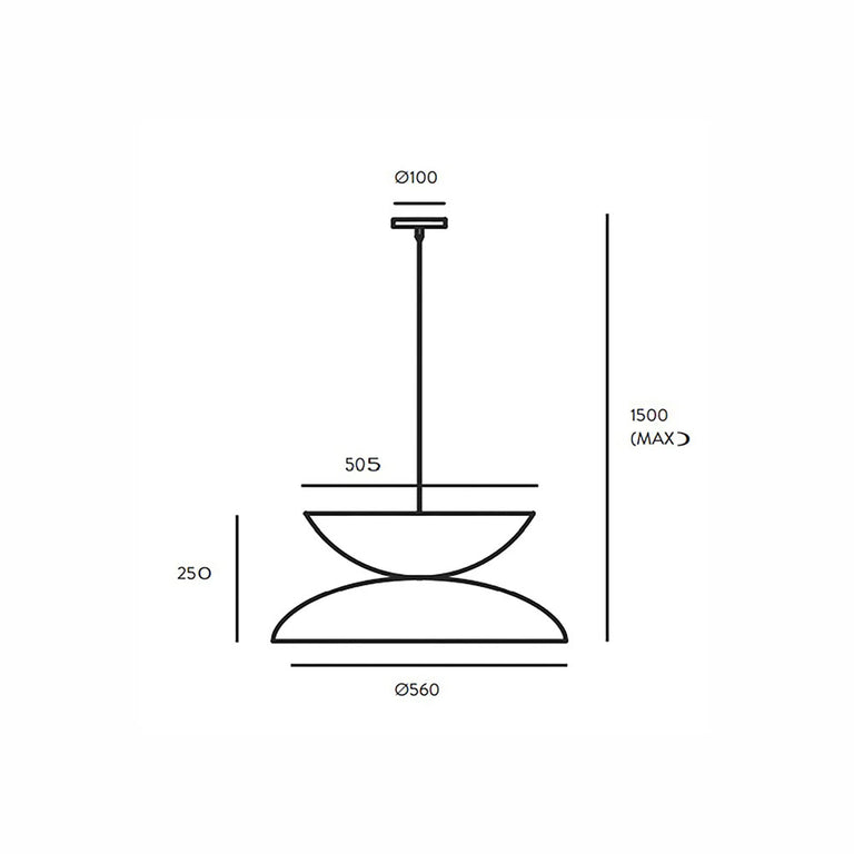 Yoyo LED Pendant Matt Black / Matt White - ARO.C1222