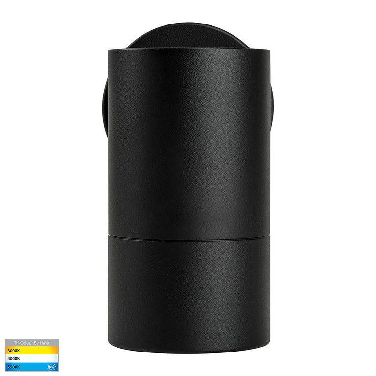 Maxi Tivah 12W CCT 240V LED Fixed Wall Light Black - HV1128T
