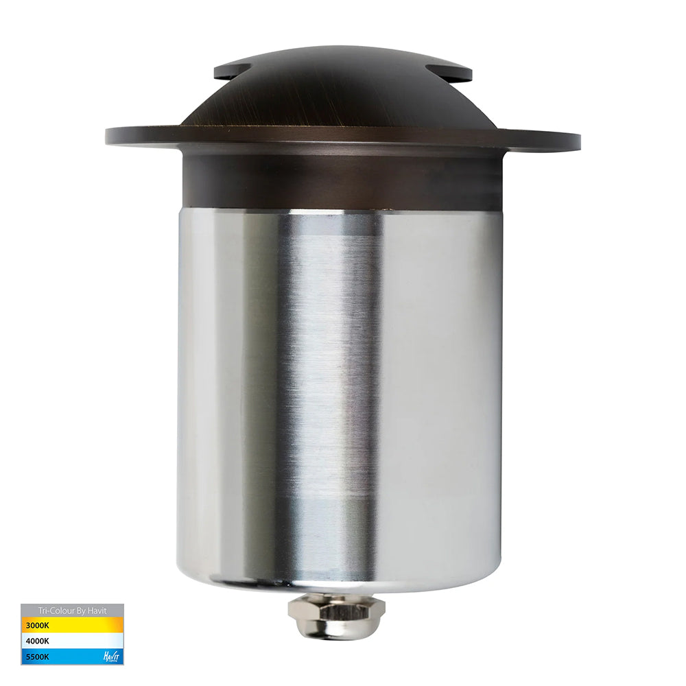 Viale 5W CCT 12V DC Two-Way MR16 LED Driveway Light Antique Brass - HV19072T-AB