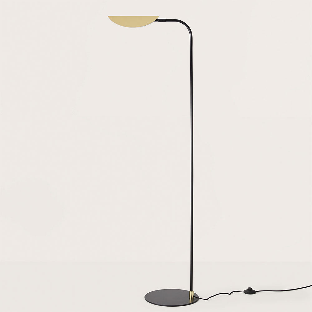 Ficus LED Floor Lamp Matt Black / Matt Brass - ARO.P1243