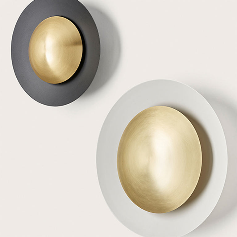 Coss 24W LED Large Wall Light Matt Black / Matt Brass - ARO.A1203/60/NEG-ORO