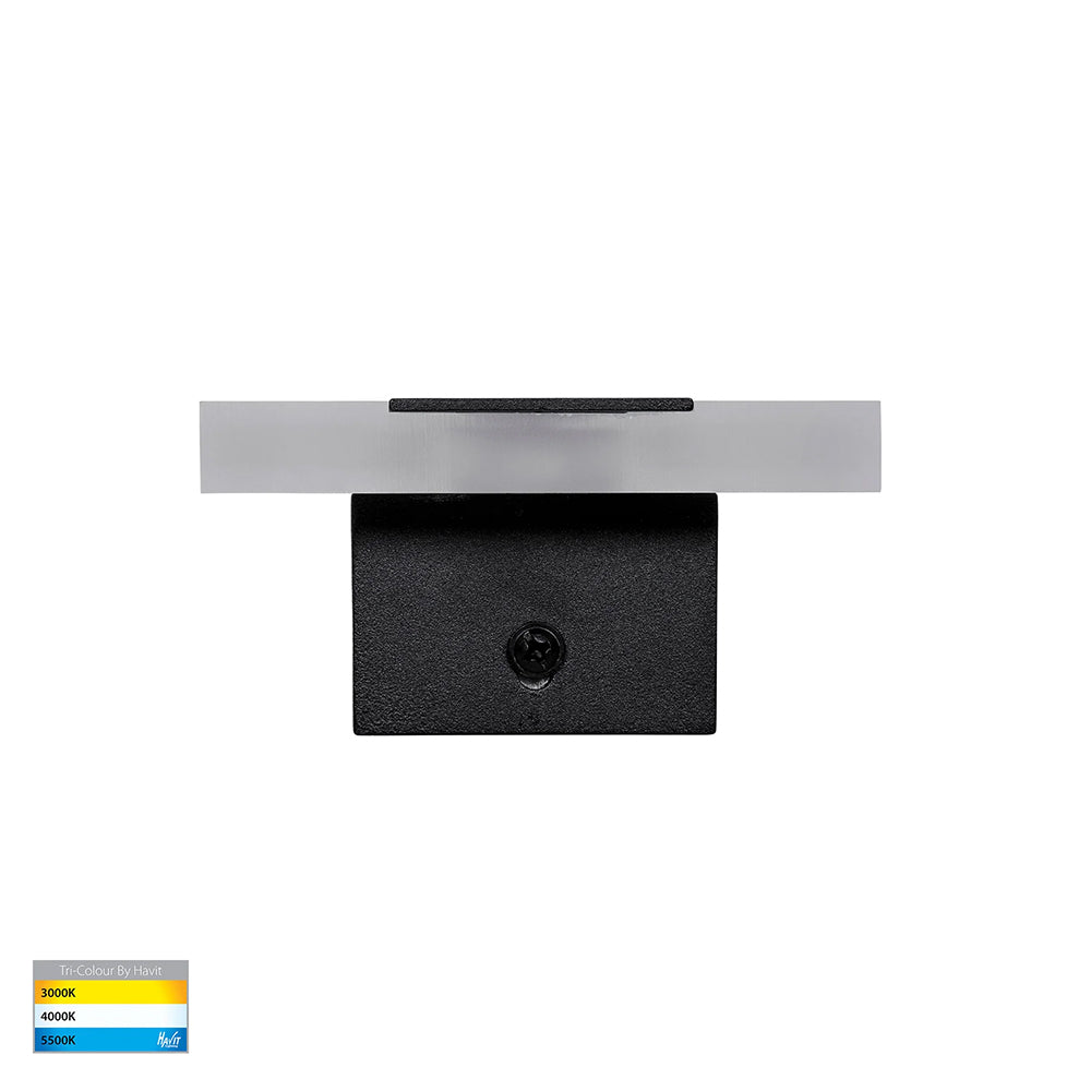 Barline 300mm 9W CCT 240V LED Wall Light Black - HV3581T-BLK