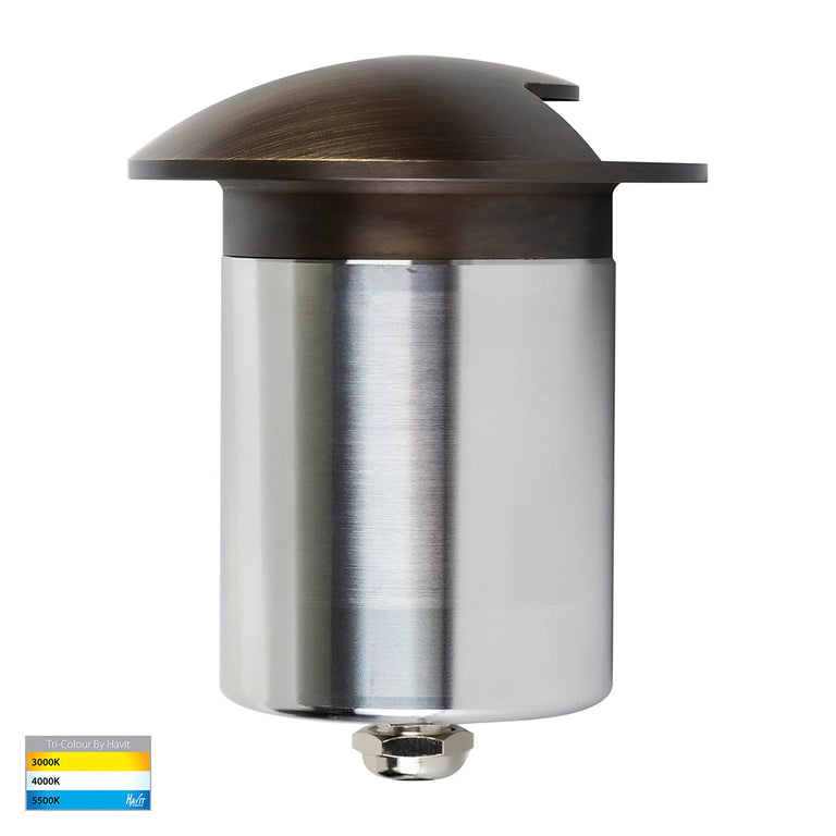 Viale 5W CCT 12V DC One-Way MR16 LED Driveway Light Antique Brass - HV19062T-AB