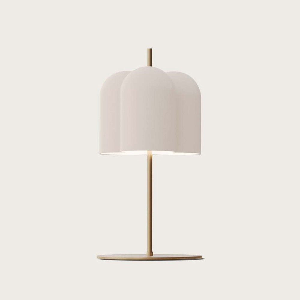 Oket LED Table Lamp Matt Brass / Matt White - ARO.S1317/BCO