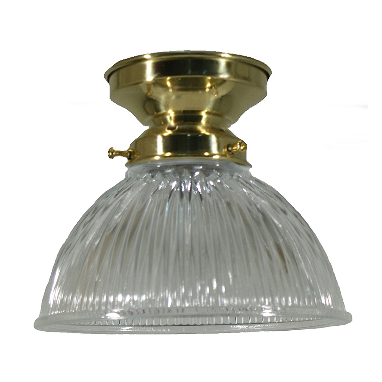 DIY Batten Fix Brass With 6" Claredon Clear Glass - LOI3000022A