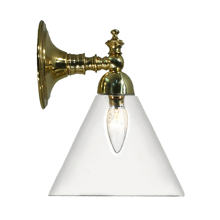 Koscina Wall Light Brass With Cono Clear Glass - LOI3000153A