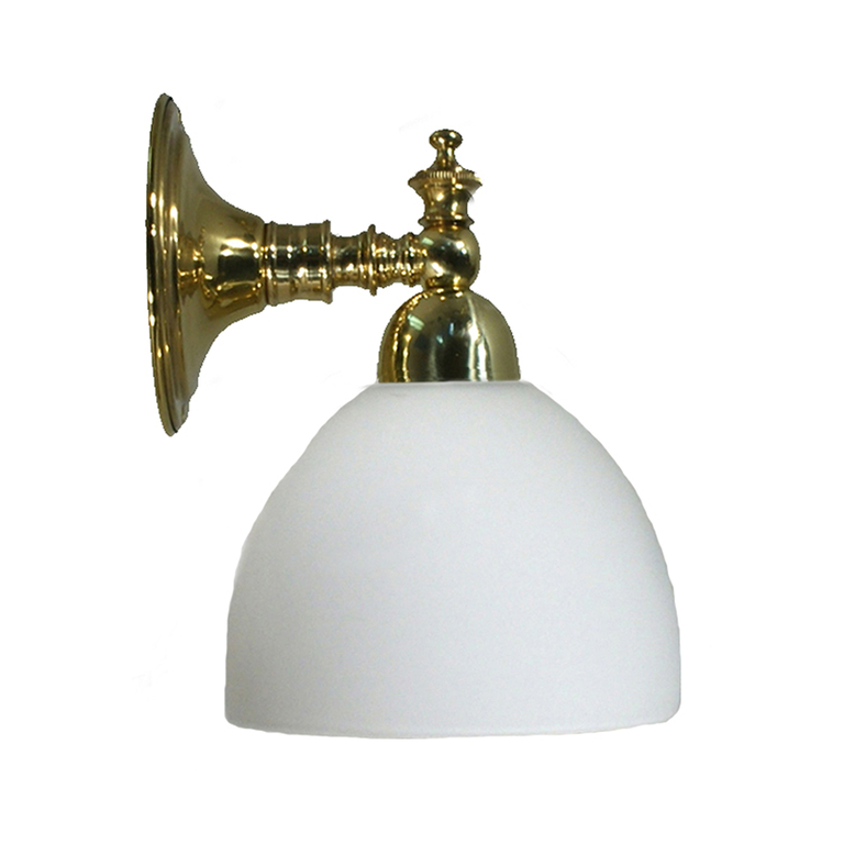 Koscina Wall Light Brass With Decatron Opal Glass - LOI3000155A
