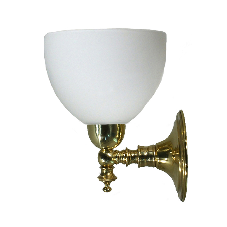 Koscina Wall Light Brass With Decatron Opal Glass - LOI3000155A