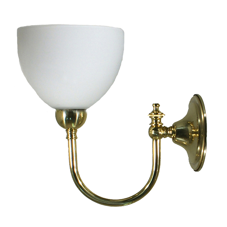 Loxton Wall Light Brass With Decatron Opal Glass - LOI3000180A