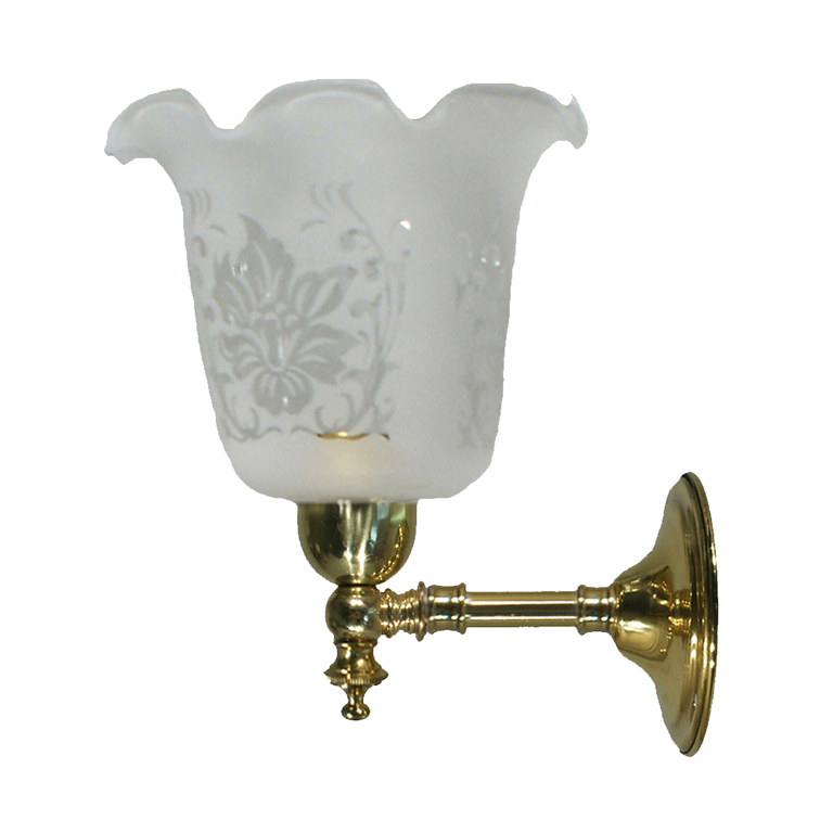 Waubra Wall Light Brass With 5008 Glass - LOI3000332A
