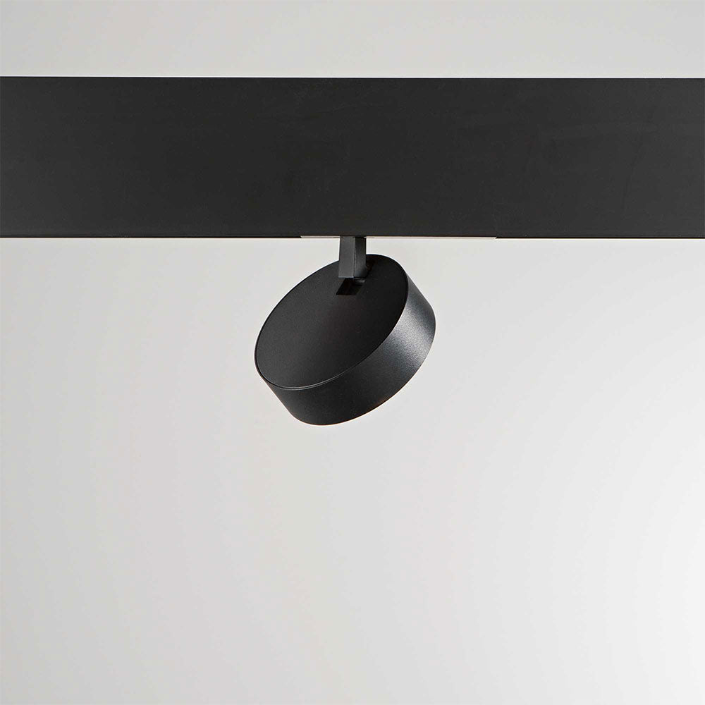 Ego Magnetic Flat 9W LED Dali Dimmable Track Light Black / Warm White - 300528