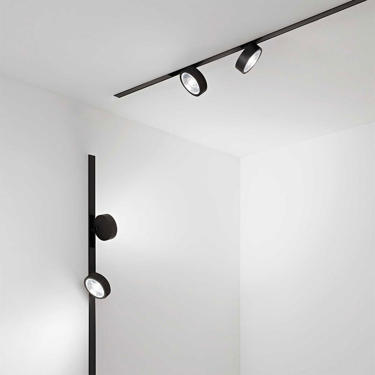 Ego Magnetic Flat 9W LED Dali Dimmable Track Light Black / Warm White - 300528