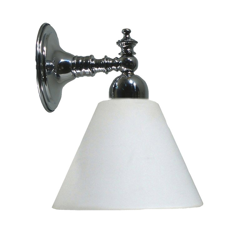 Koscina Wall Light Chrome With Cono Opal Matt Glass - LOI3010107A