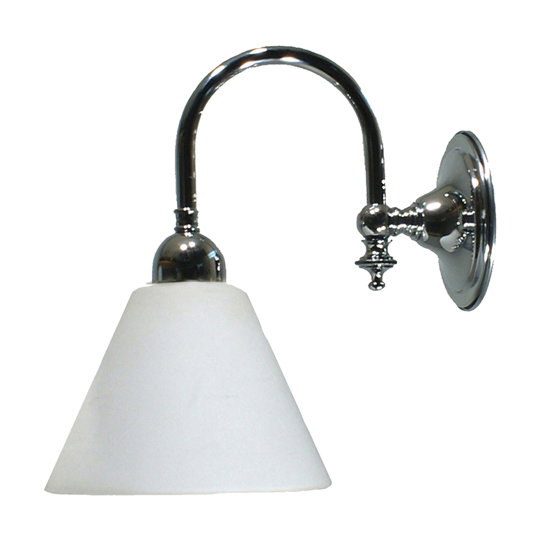Loxton Wall Light Chrome With Cono Opal Matt Glass - LOI3010111A