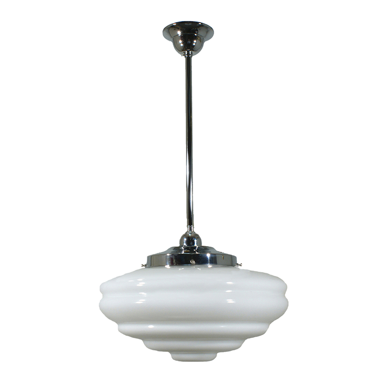 Single Rod Pendant Chrome With Chateau Opal Matt Glass - LOI3010191A