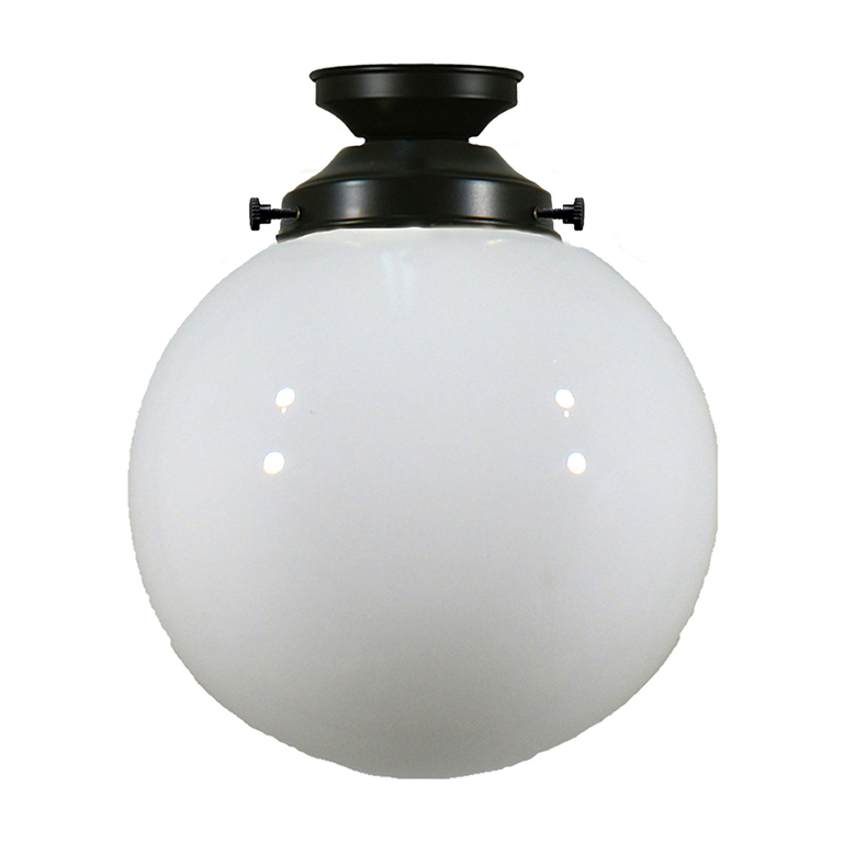 DIY Batten Fix Patina With 8" Sphere Opal Gloss Glass - LOI3020027A