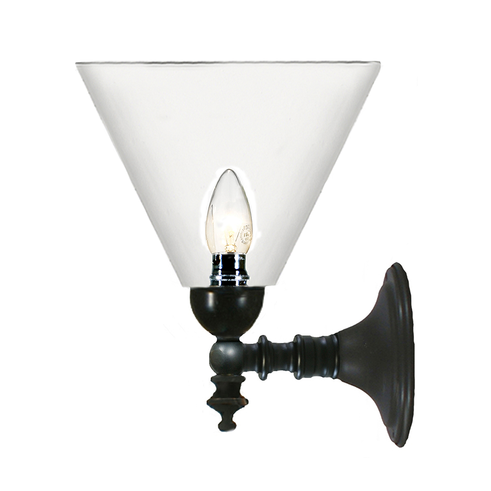 Koscina Wall Light Patina With Cono Clear Glass - LOI3020142A