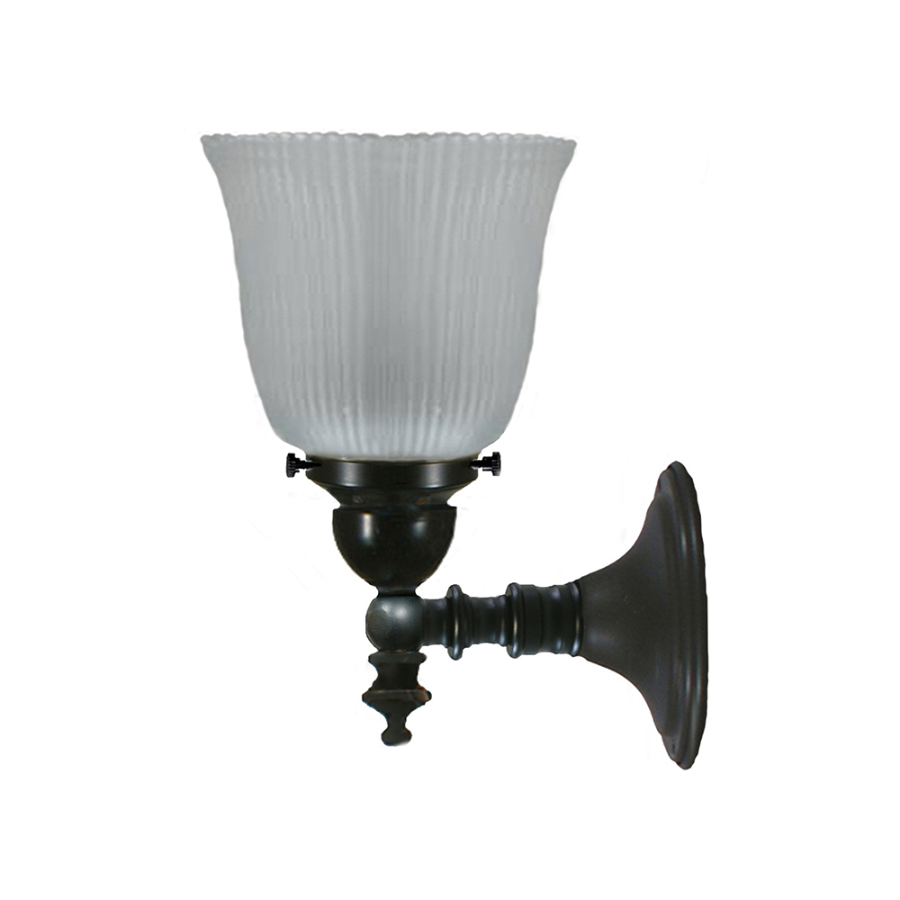Koscina Wall Light Patina With Zipper 23 Frosted Glass - LOI3020148A