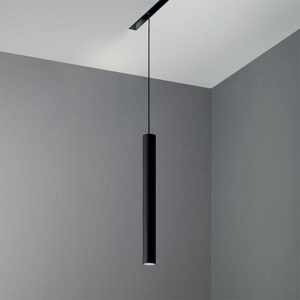 Ego Magnetic 12W LED Dimmable Pendant Track Light Black / Warm White - 303574