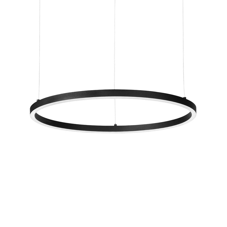 Oracle Slim SP 55W LED 900mm Round Pendant Black / Cool White - 304441