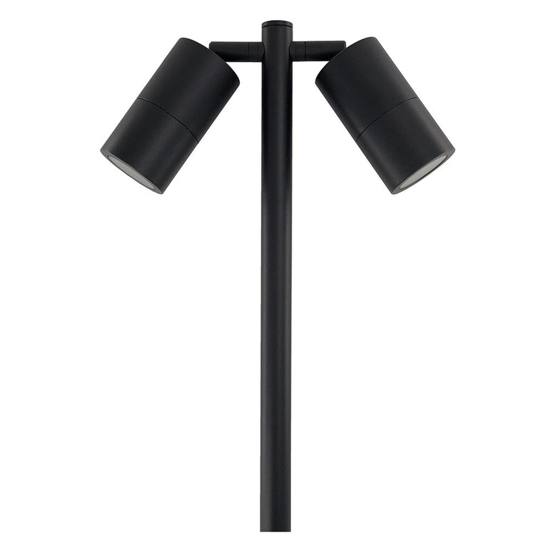Gomeisa 4 12~24V AC / 24V DC Double Adjustable Spike Light Black - 3132