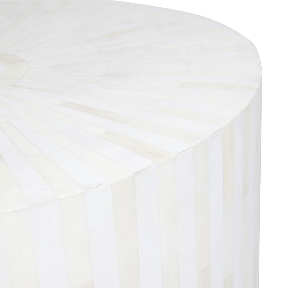 Makayla Bone Inaly Side Table Natural - 31647